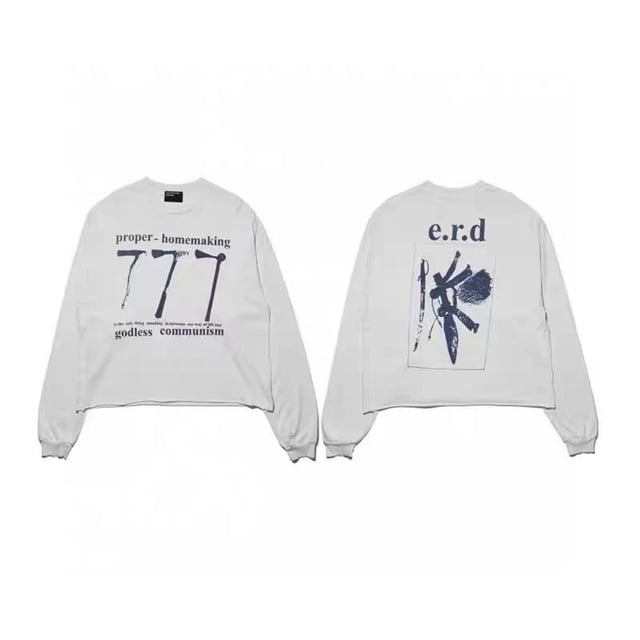 ERD Long Sleeve Tee White