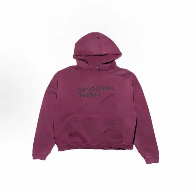 ERD Distressed Hoodie Blue