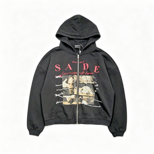ERD Ripped Zip Hoodie