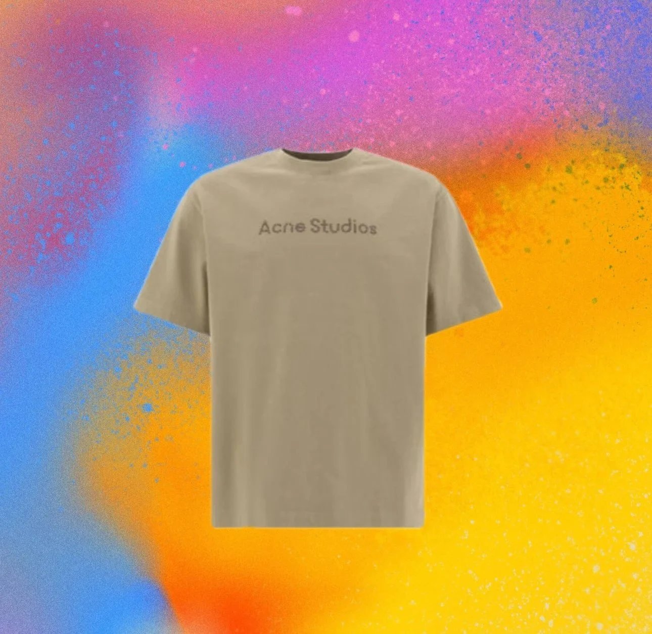 Acn Khaki Short Sleeve Tee
