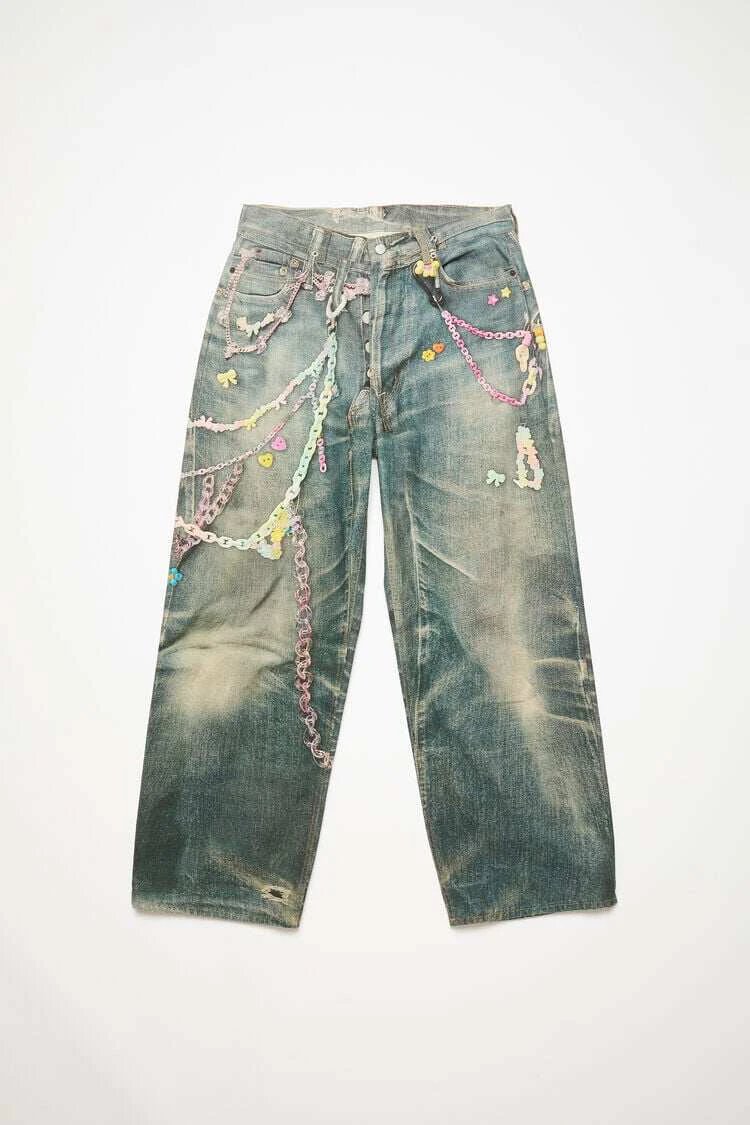 Acn Baggy Jeans Blue