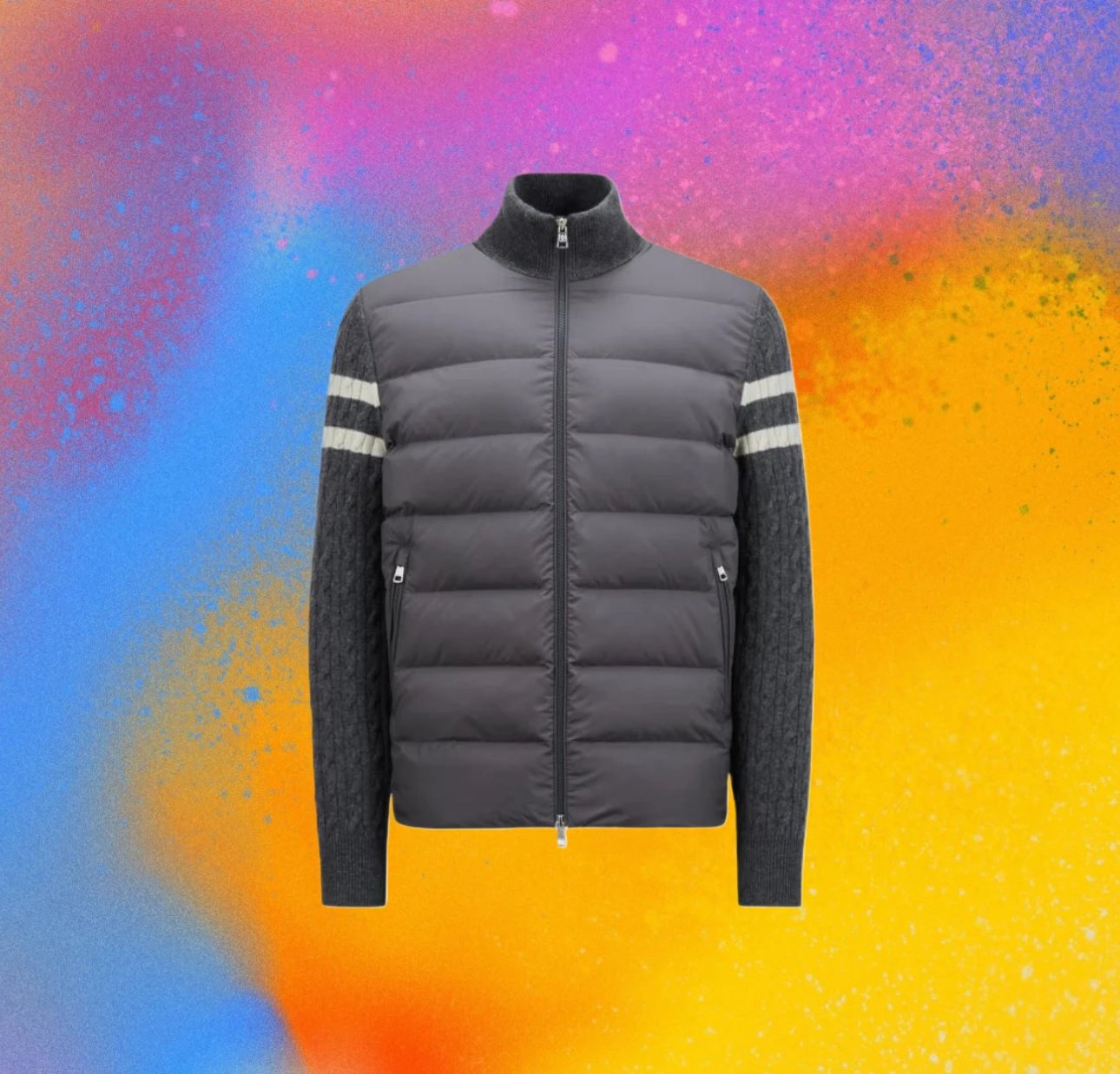 TB Wool Blend Coat Grey