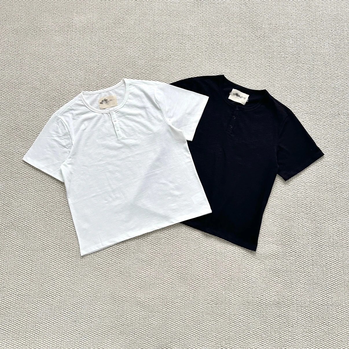 Reav Cotton Double Color Short Sleeve Tee